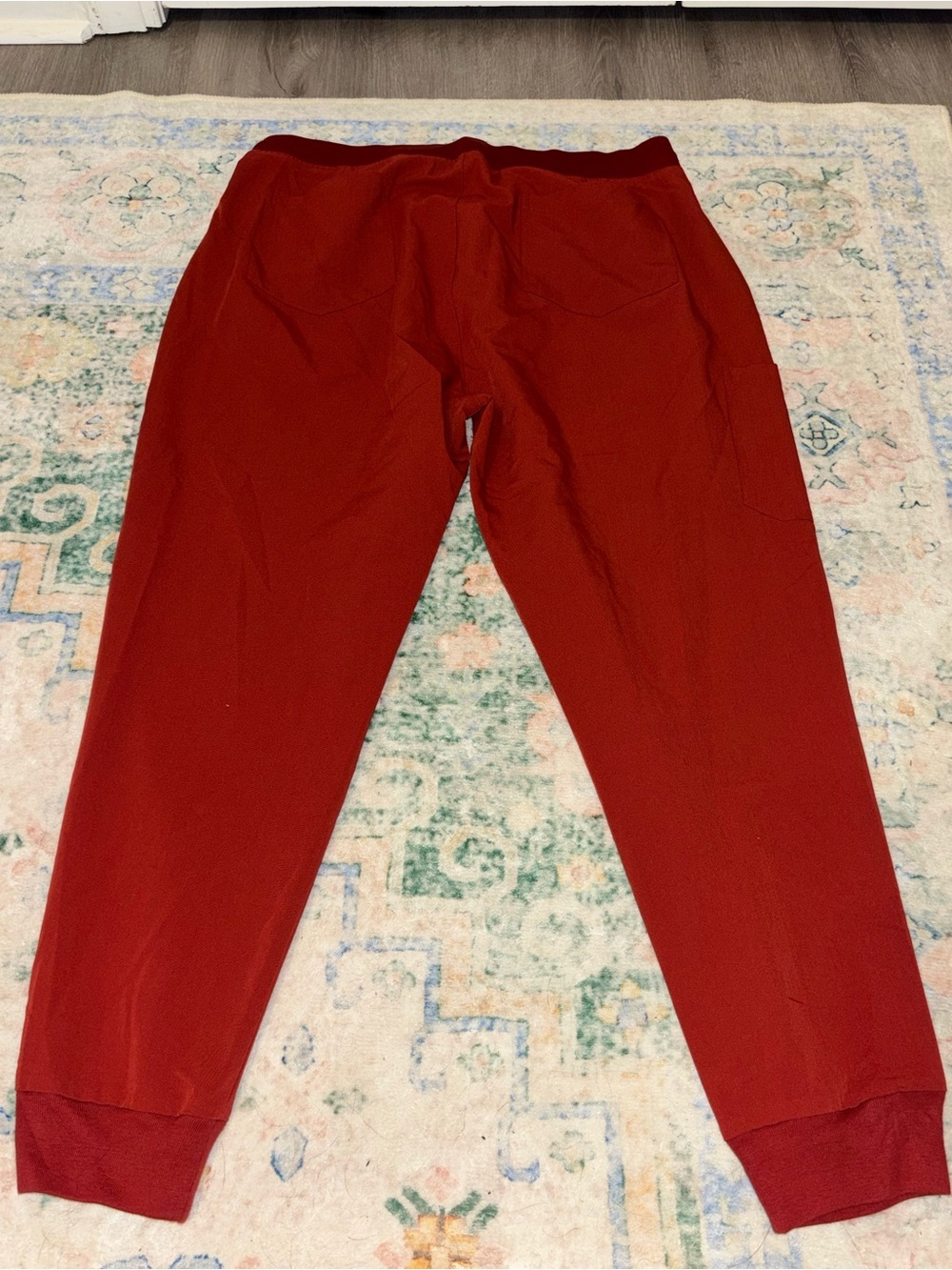 Rust Red Drawstring mandala women’s Jogger Pants - Picture 4 of 4